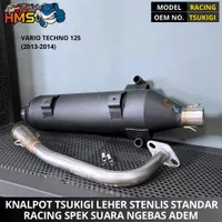 Knalpot Tsukigi Vario 125 Tekno 2013 - 2014 Leher Stenlis Thailand