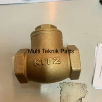 Check valve kuningan / Swing check valve KITZ drat 1/2" inch ORIGINAL