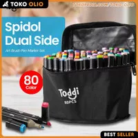 Spidol Stabilo Warna 2 Sisi Set Dual Side Lukis Brush Pen Art Marker