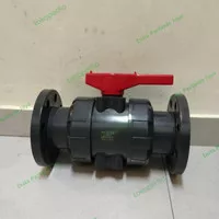 True Union Ball Valve U PVC Flange JIS 10K 4 inch / DN100