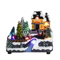 Hiasan Natal CHRISTMAS VILLAGE - LED light Fiber Optic & Musi