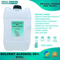 ALKOHOL 96% 20 LITER SOLVENT FOOD GRADE ETHYL / SOLVENT ALKOHOL 20L