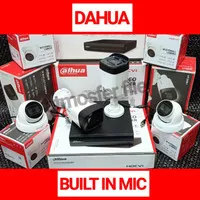 PAKET CCTV DAHUA 8CH + 4bh CCTV 2MP BUILT IN MIC FULL HD ORIGINAL