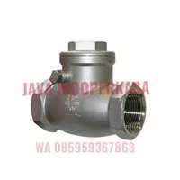 cek / check valve 3/4 inch ss 304 / ceck valve 3 lubang stainlees