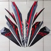 Stiker Supra Striping Stiker Lis Les Supra X 125 2018 2019 Hitam Doff