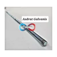 Asdrat Galvanis Putih M 6 Baut Stud Bolt Full As drat