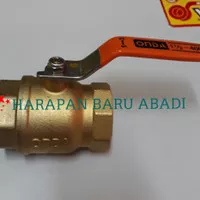 Ball Valve Kuningan ONDA Drat 3/8 inch / Stop kran Onda / Kran Air