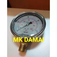 Pressure gauge stainless 40kg 2 1/2 inch Pressure gauge 600psi