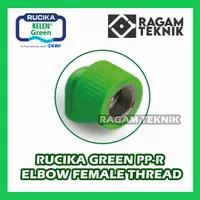 Rucika Elbow 20 mm Drat Dalam 1/2" KDD Keni Knee Female PPR Green