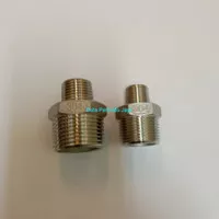 V-Sok Double Neeple Reducer Stainless drat 1 1/2 x 1"(inch)