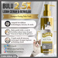 Catch - Shampoo Kucing Bulu Putih - Bulu 2,5x Lebih Cerah & Berkilau