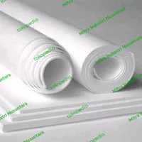 PTFE teflon Sheet Lembaran 5mm x 45cm x 45cm Putih Susu