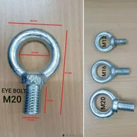 Eye bolt m16 / baut mata / baut gantungan / eyebolt