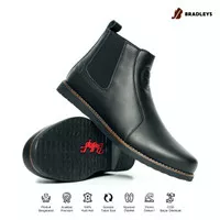 BRADLEYS FOOTWEAR - SEPATU CHELSEA BOOTS SIMPLE PRIA ELAGOS BLACK