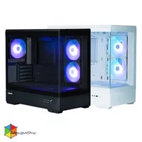 Zalman P30 - Micro-ATX Tempered Glass + 3pcs ARGB Fan