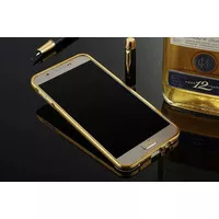 Case Alumunium Samsung Galaxy J7 Prime Bumper Mirror Slide