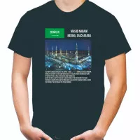 Kaos T Shirt Masjid Nabawi Madinah Arab Saudi (ready 5xl)