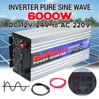 Inverter DC to AC 6000 Watt Pure Sine Wave DC 12V ke AC 220V