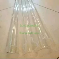 Pipa Akrilik Tabung 1/2"inch / Pipa Akrilik tabung bening kaca/ 50cm