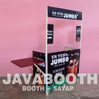 booth portable / gerobak lipat / meja jualan / Bonus Meja Sayap