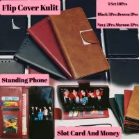 FLIP COVER VIVO Y21 WALET CASE KULIT CASING DOMPET SARUNG BUKU