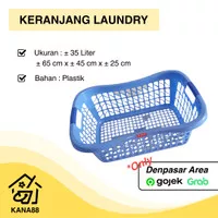 Keranjang Laundry Miyura Diansari Kotak 35 Liter Keranjang Baju Besar