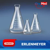 Botol Lab Labu Erlenmeyer Flask 1000 500 250 Ml OneLab Onemed Boro 3.3