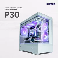 ZALMAN P30 WHITE M-ATX MINI TOWER PC CASE CASING GAMING CHASSIS