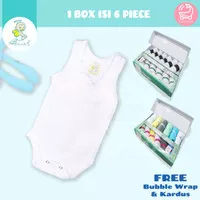 Briel Singlet Jumper Bayi Anak Unisex Warna dan Putih per Box Adem