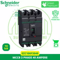MCCB 3 Phase 40 Ampere 3p 40a Original SNI Schneider EasyPact EZC100F