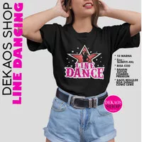 KAOS OLAHRAGA WANITA / KAOS LINE DANCE WANITA / 2859 BINTANG LINEDANCE