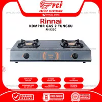 Kompor Gas Rinnai 2 Tungku RI-522C / 522C (Best Seller)