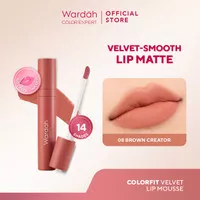 Wardah Colorfit Velvet Matte Lip Mousse - Nyaman dan Lembap di Bibir