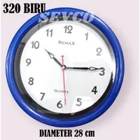 REMAX Jam Dinding Bulat Quartz 320, 310 Sedang / Jam Dinding Polos 28 