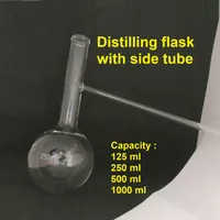 LABU DISTILASI 500 ML LABU DESTILASI DISTILLING FLASK DESTILING CHINA