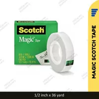 Scotch Magic Tape 3M 810/ Isolasi Selotip Tulis 1/2 inch x 36 yard