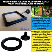 FEEDING RING FLOATING Alat Tempat Makan Pakan Ikan Mengapung Aquarium