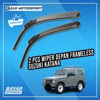 Wiper Suzuki Katana / Wiper Mobil Frameless 1 Set Depan