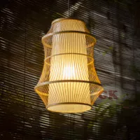 Lampu gantung Bambu / Lampu hias bambu JJ107 d40