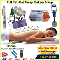 Full Set Alat Bekam Badan 6 Kop Komplit Terapi Kesehatan Masuk Angin