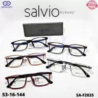 frame kacamata kotak pria wanita Salvio SA- F2035 Original Ringan