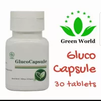 Glucoblock green world / Glucocapsule obat diabetes green world herbal