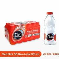 CLEO MINI 220ml - 1 Dus Isi 24 Botol - Air Minum CLEO