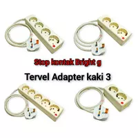 Stop kontak kaki 3 adaptor trevel Arab Saudi Malaysia Colokan kaki 3