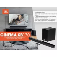 JBL Cinema SB160 2.1 Channel soundbar with wireless subwoofer