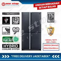 SHARP SJ-IF85PM-DS Kulkas Multi Door Queen Series 590 L / 520 L