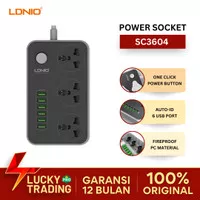 POWER SOCKET LDNIO SC3604 Auto MAX 3.4A POWER STRIP 3 + 6USB Charger