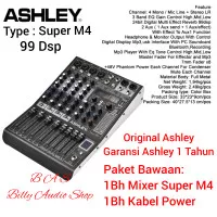 ASHLEY MIXER AUDIO SUPER M 4 ASHLEY SUPER M4 6 CHANNEL 4 MIC LINE