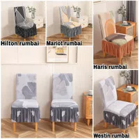 Sarung kursi elastis/Pelindung kursi makan/Cover kursi stretch import