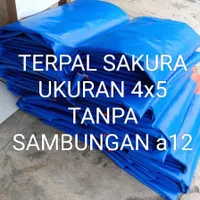 TERPAL SAKURA UKURAN 4X5 tanpa sambungan a12 paling tebal 